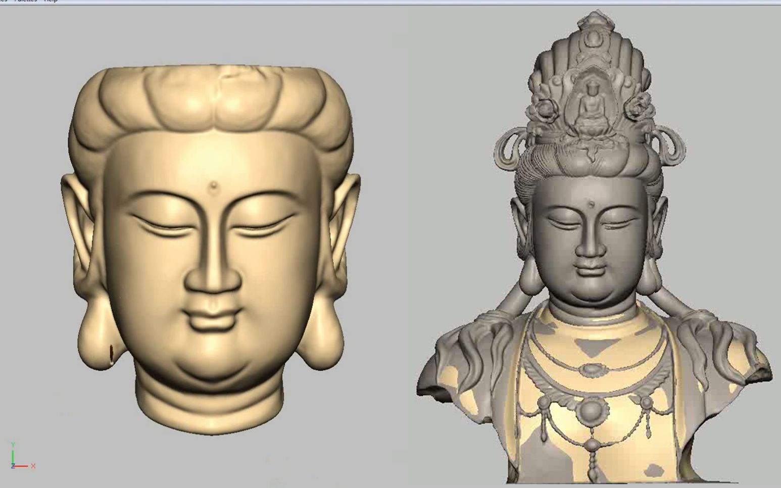 中文版freeform雕刻笔教程-观音佛像设计六