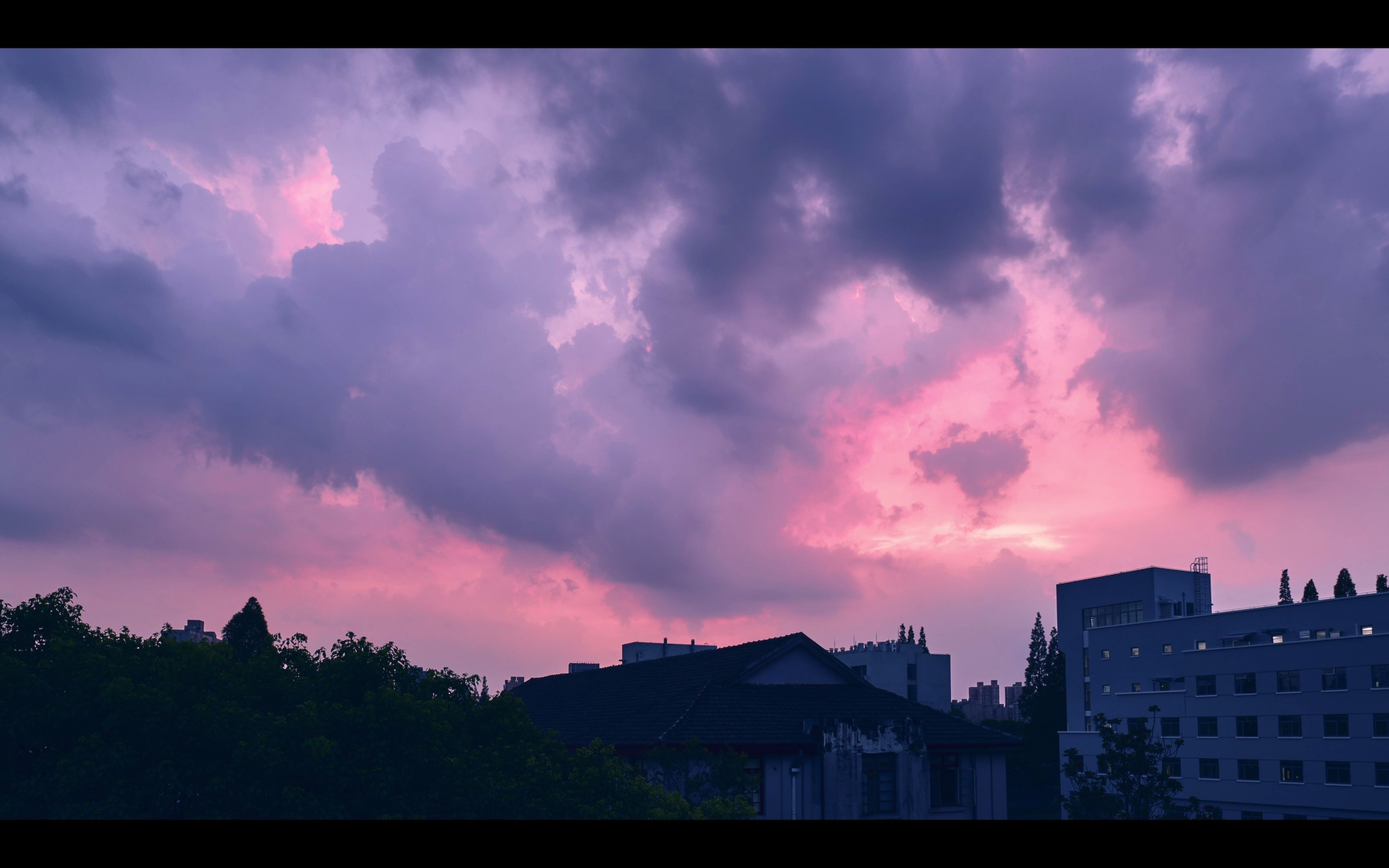20220805 | 复旦大学邯郸校区光学楼晚霞延时 | 松下s5 | 4k | da