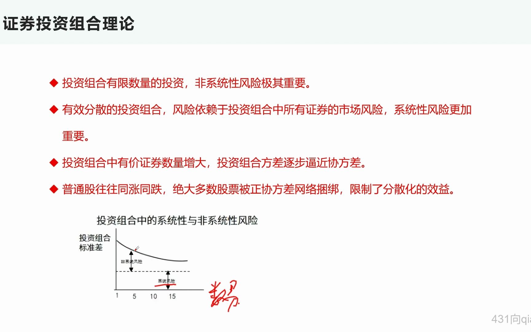 证券投资组合理论2—非系统性风险和系统性风险&资本资产定价模型哔哩哔哩bilibili