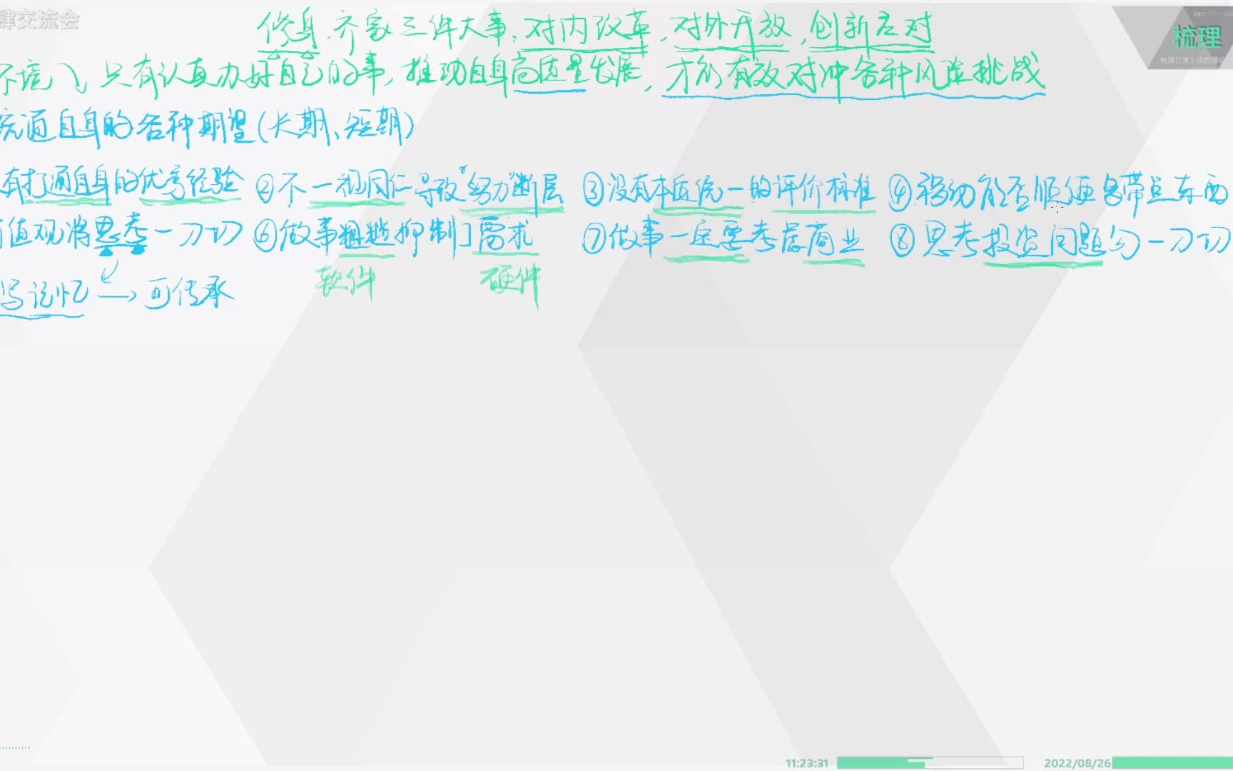 ★229 修身齐家三件大事①:对内改革,疏通自身的纠结和不顺哔哩哔哩bilibili