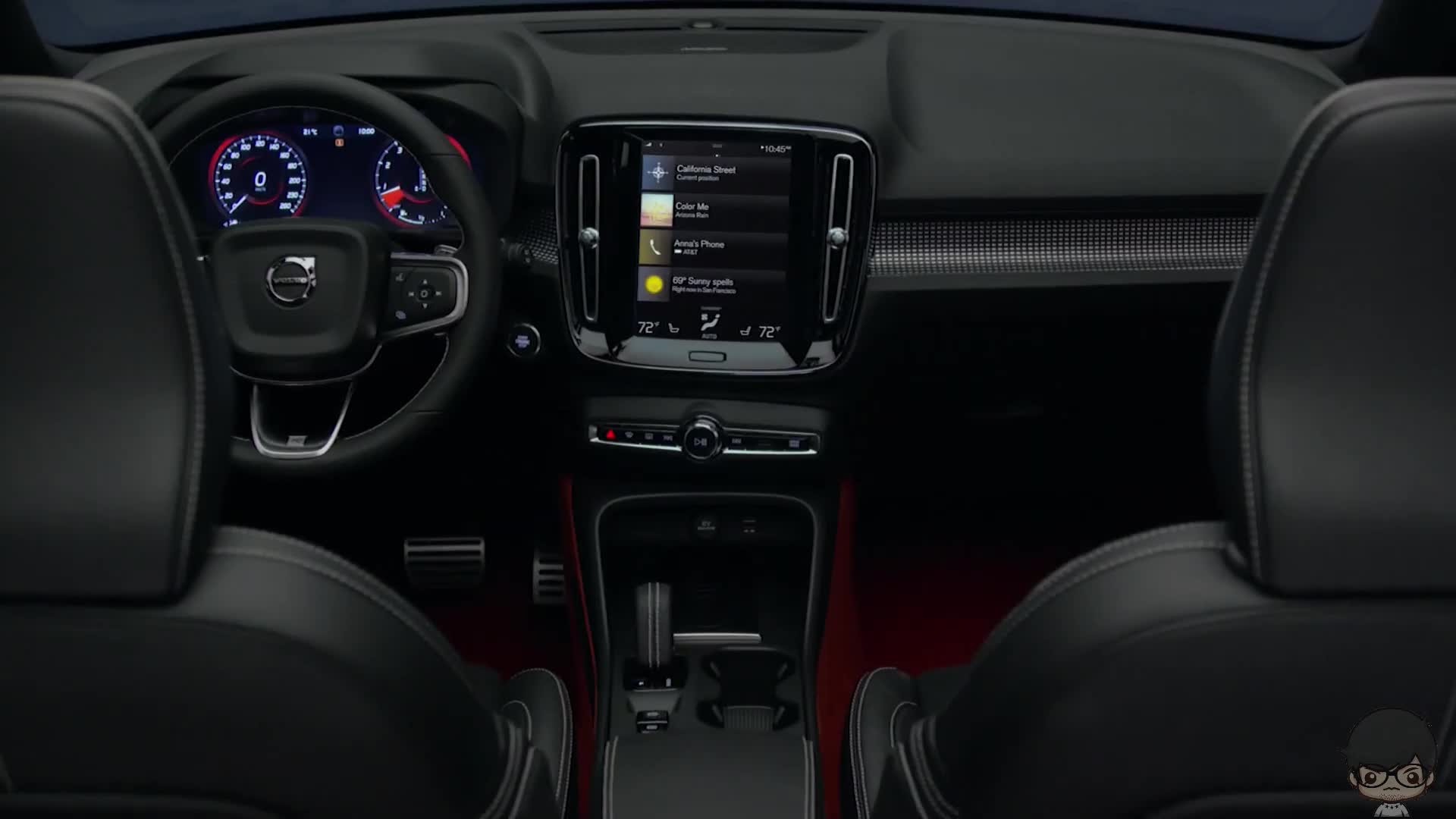 沃尔沃xc40内饰细节欣赏