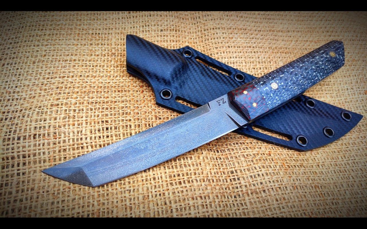 【手工】大佬用废旧的凯尔特长矛锻造乌兹钢日式短刀 