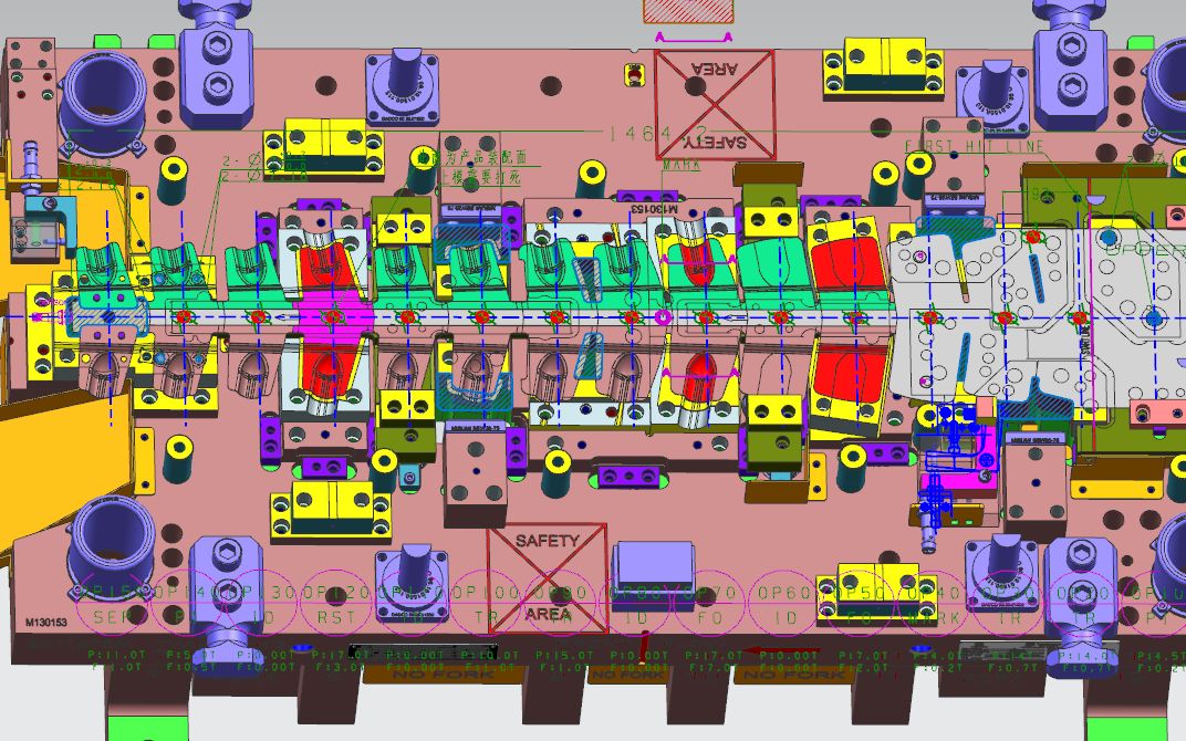 汽车模具设计连续模工艺排样精彩讲解
