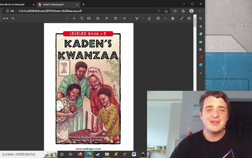 [图]跟大白读 RAZ E级 Kaden's Kwanzaa