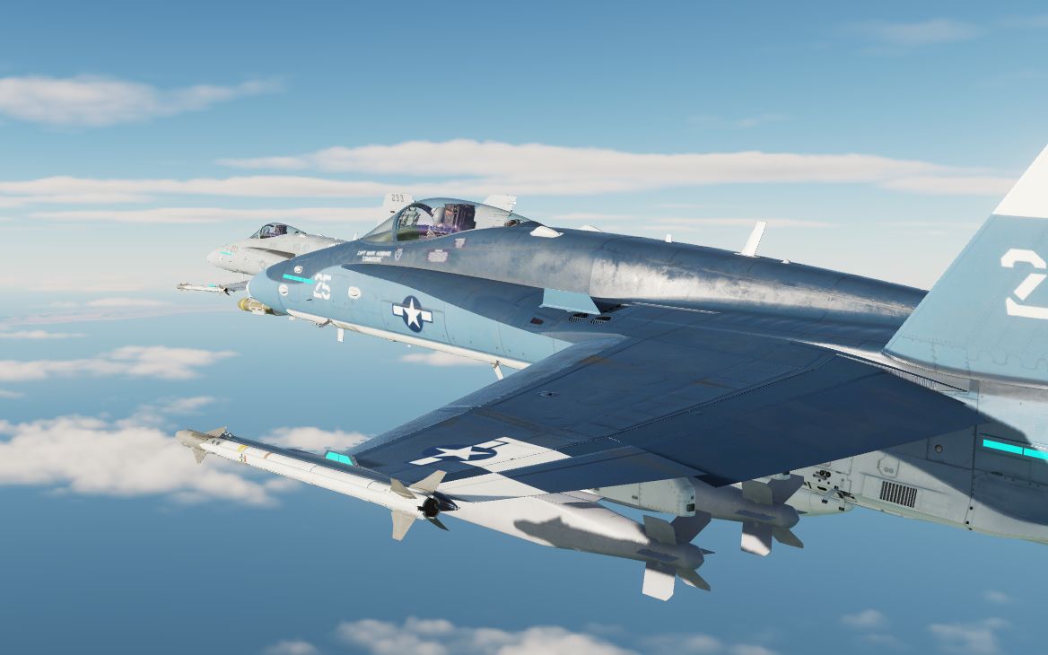 【dcs】波斯湾fa-18c双机编队 对地攻击