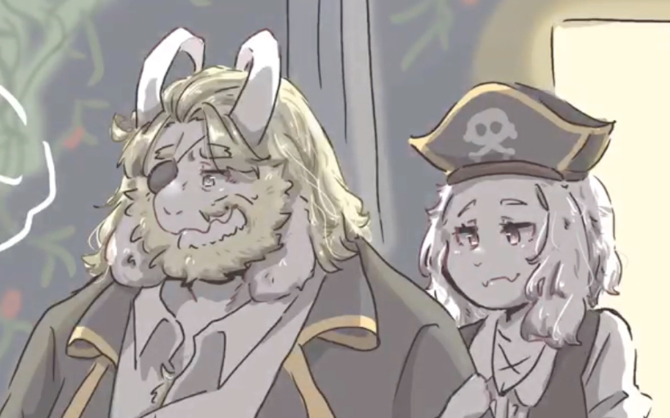 asgorel & toirel:圣诞节时穿着万圣节服装去羊爸羊妈那要糖果啦!