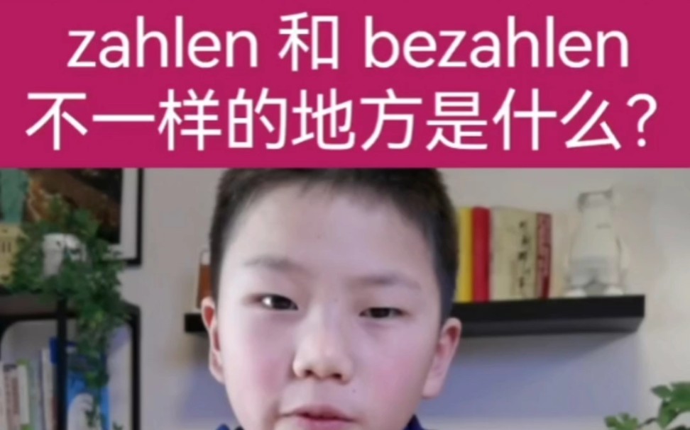 zahlen 和 bezahlen 的用法一样吗?哔哩哔哩bilibili