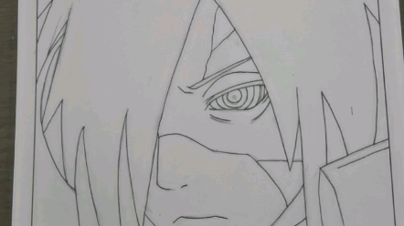 【马克笔手绘】火影忍者——宇智波斑线稿版