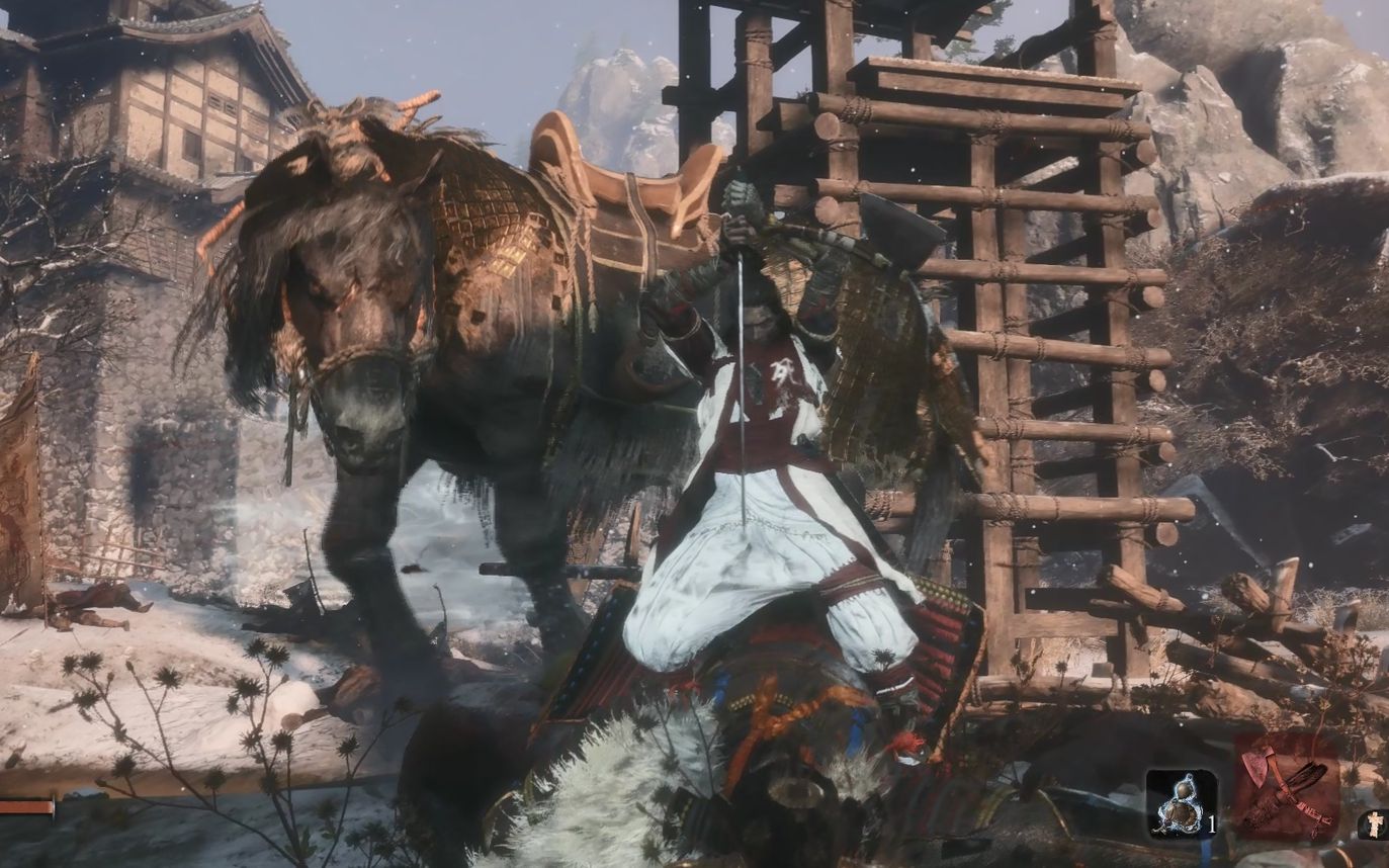 只狼 无伤鬼庭形步雅孝 (喂狗组打法)