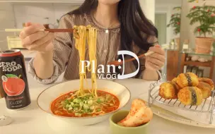 Download Video: 【planD】221214中字 独自生活，买满杂货。 烟熏金枪鱼饭团、辣面和冷冻整理