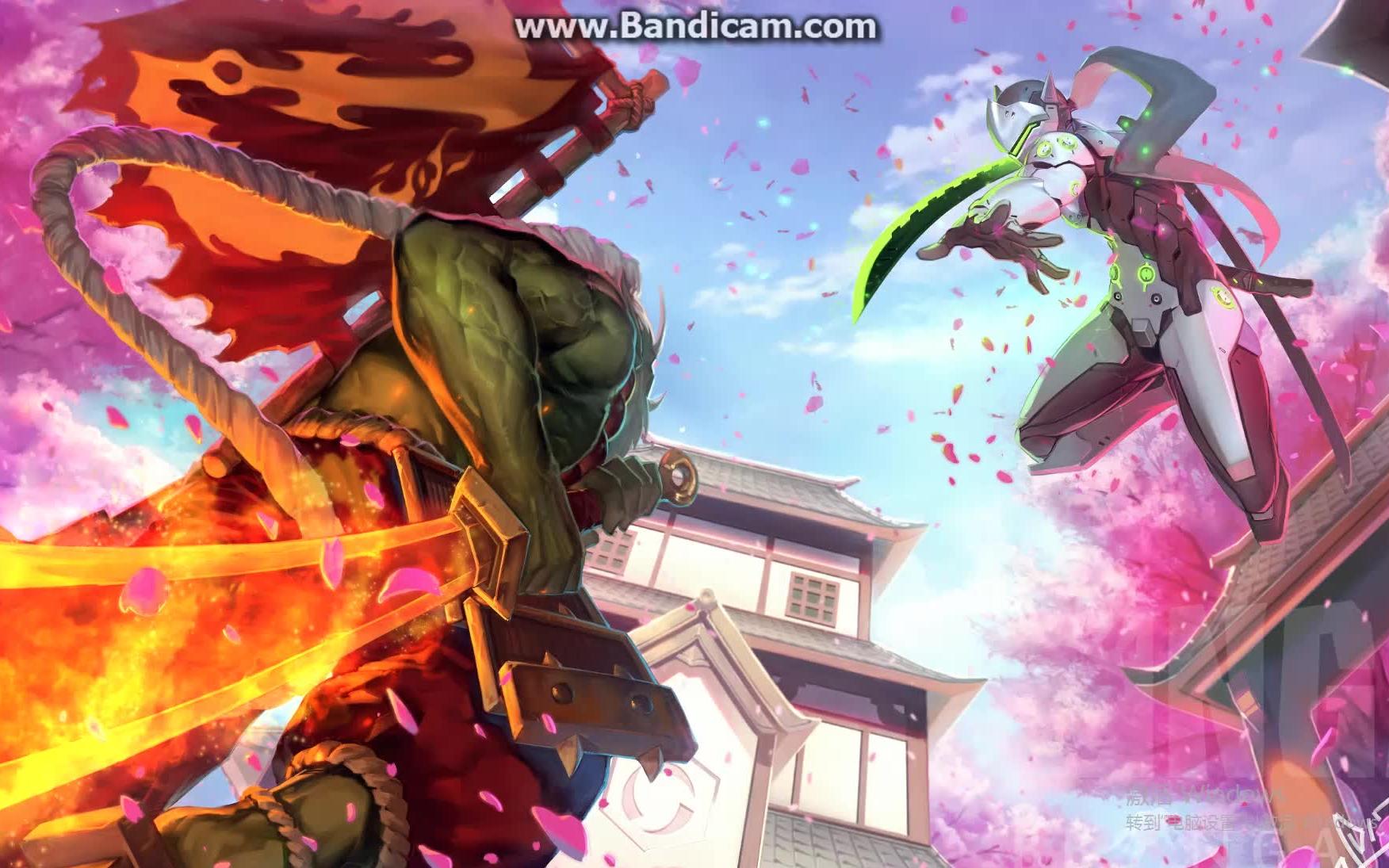 新人创作--风暴英雄x守望先锋-源氏vs剑圣动态壁纸(附steam创意工坊)