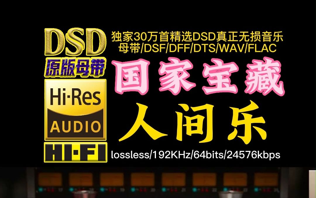 令人惊艳,可以循环听的经典!《人间乐》HiRes完整版【30万首精选真正DSD无损HIFI音乐,百万调音师制作】哔哩哔哩bilibili