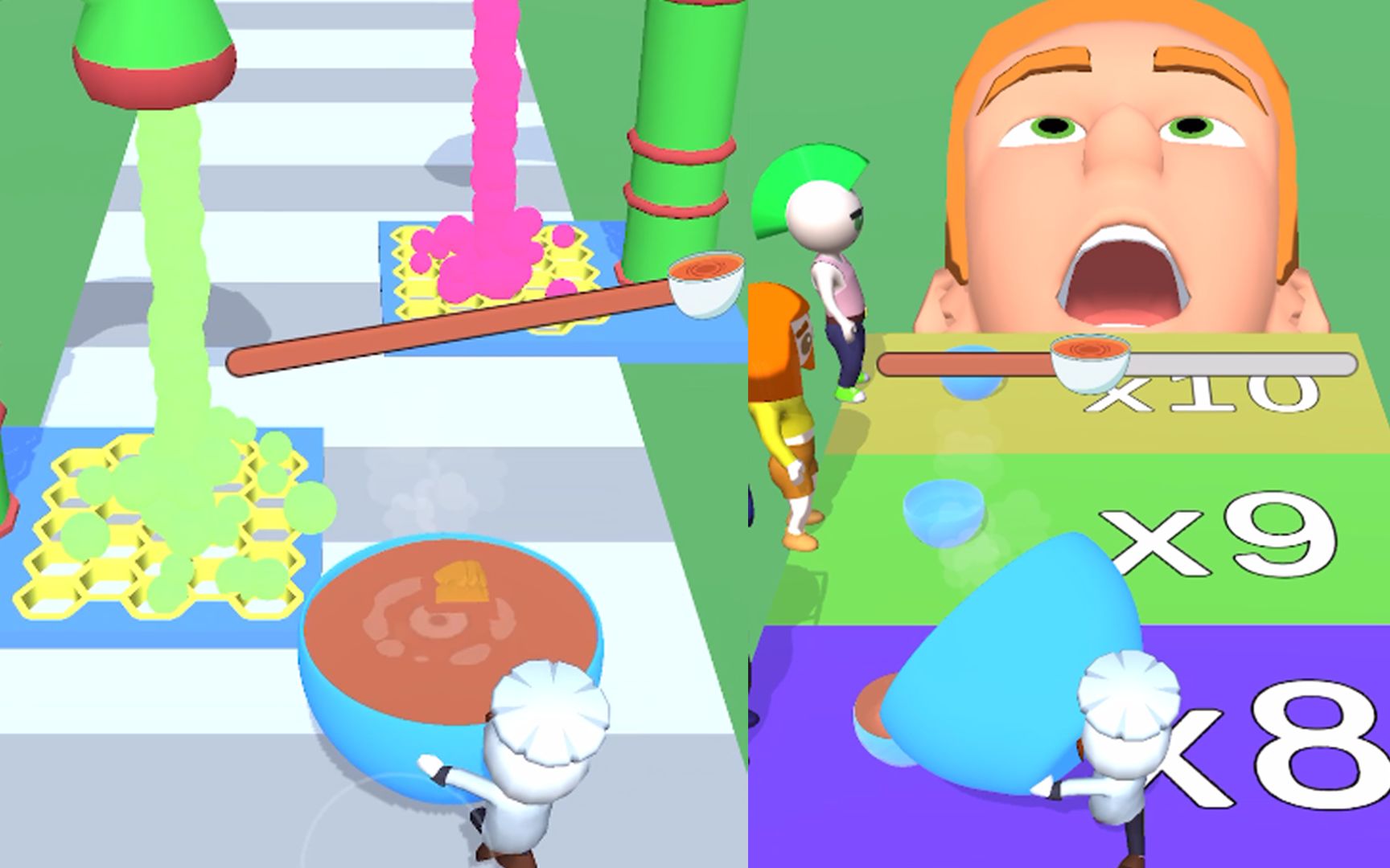 我制作了美味的胡萝卜汤 都不够大家喝的 小泥巴游戏