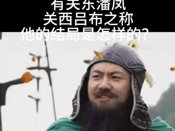 潘凤三国最奇葩武将:号称无双上将,齐名战神吕布,有关东潘凤,关西吕布