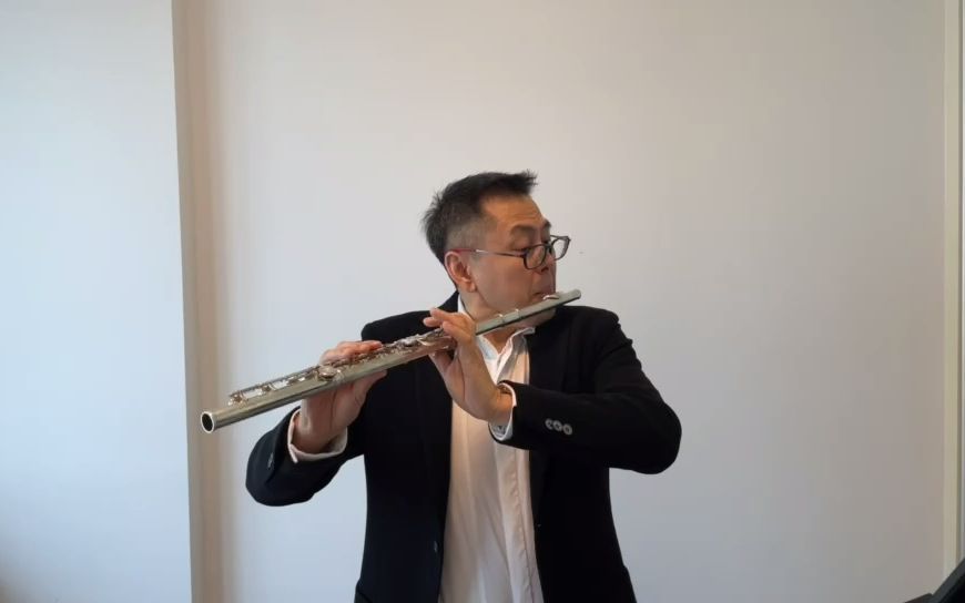 新加坡交响乐团长笛首席金塔的独奏练习_哔哩哔哩_bilibili
