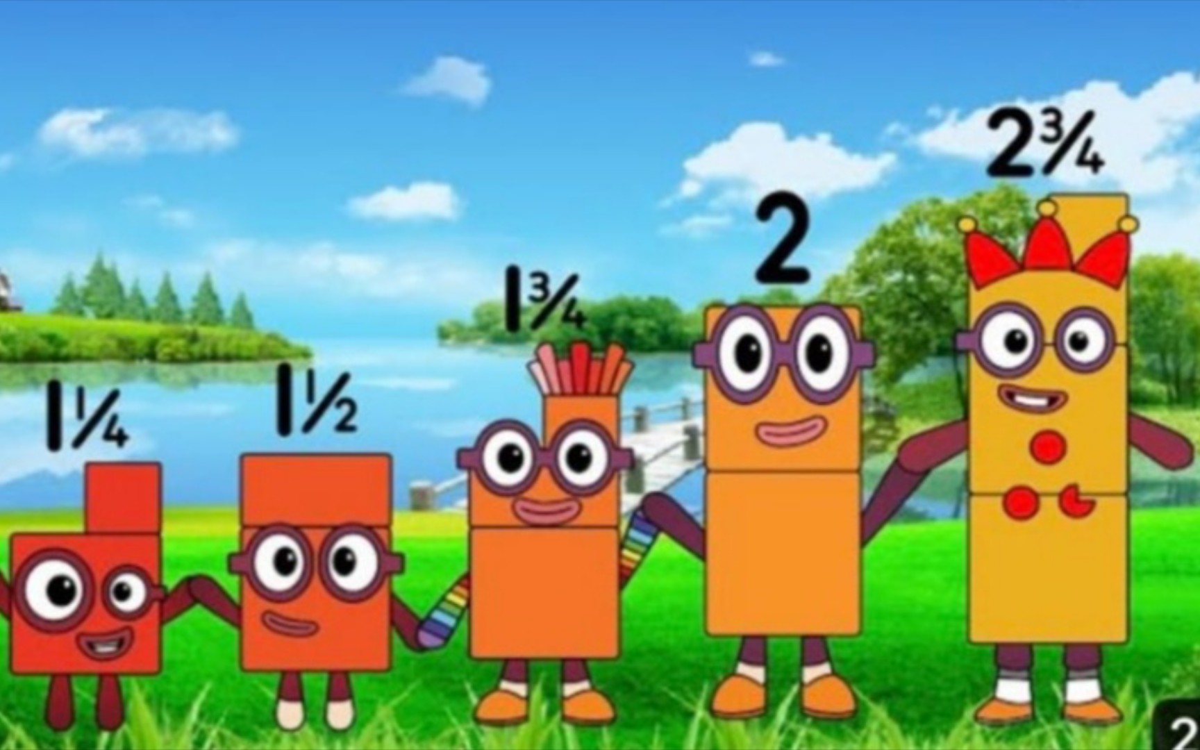 Numberblocks band with halves and quarters 15哔哩哔哩bilibili