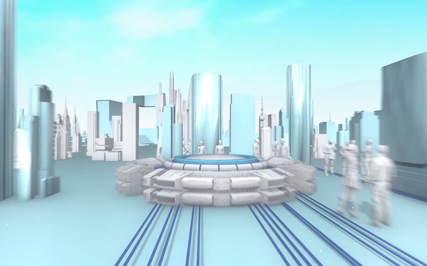 三维动画场景5g科技企业展示ae模板新奇艺传媒