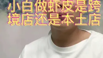 小白是选着跨境店，还是本土店不懂的来