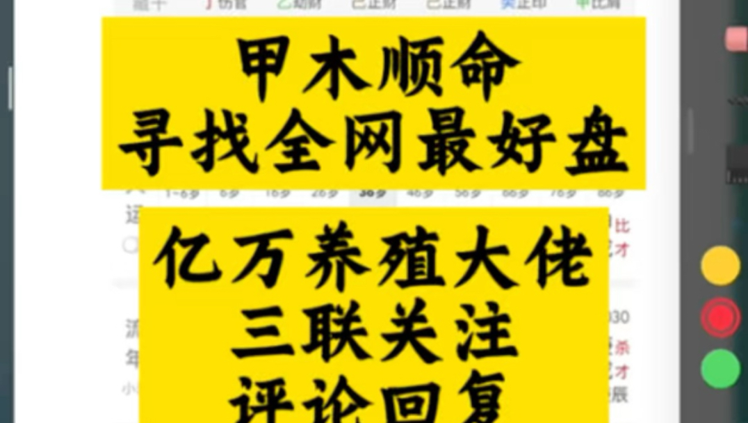 甲木富豪，寻找全网最好盘，亿万养殖大佬的盘长什么样？八字技法解析