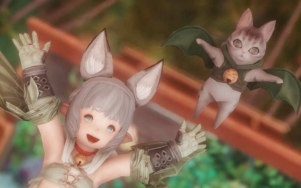 【ff14/最终幻想14】如何让拉拉肥像风筝小猫一样飘起来_哔哩哔哩