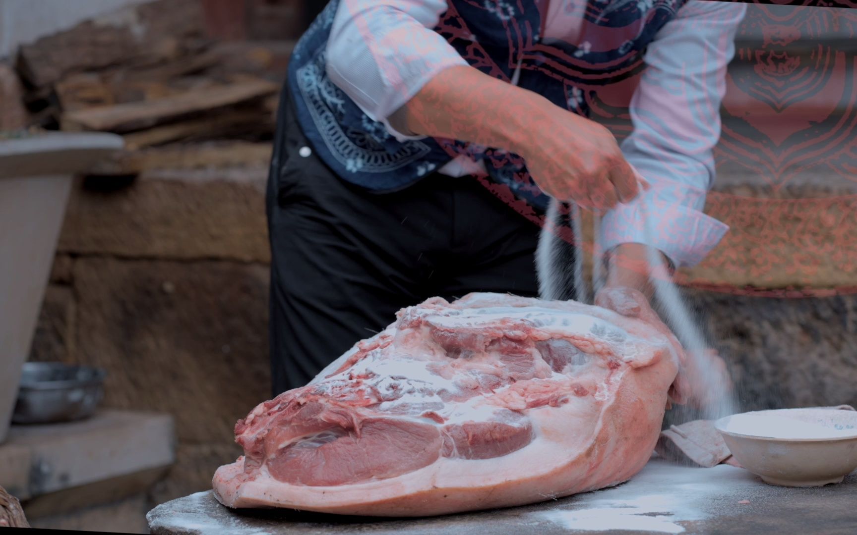 2022年"文化进万家 视频直播家乡年"——剑川山火腿