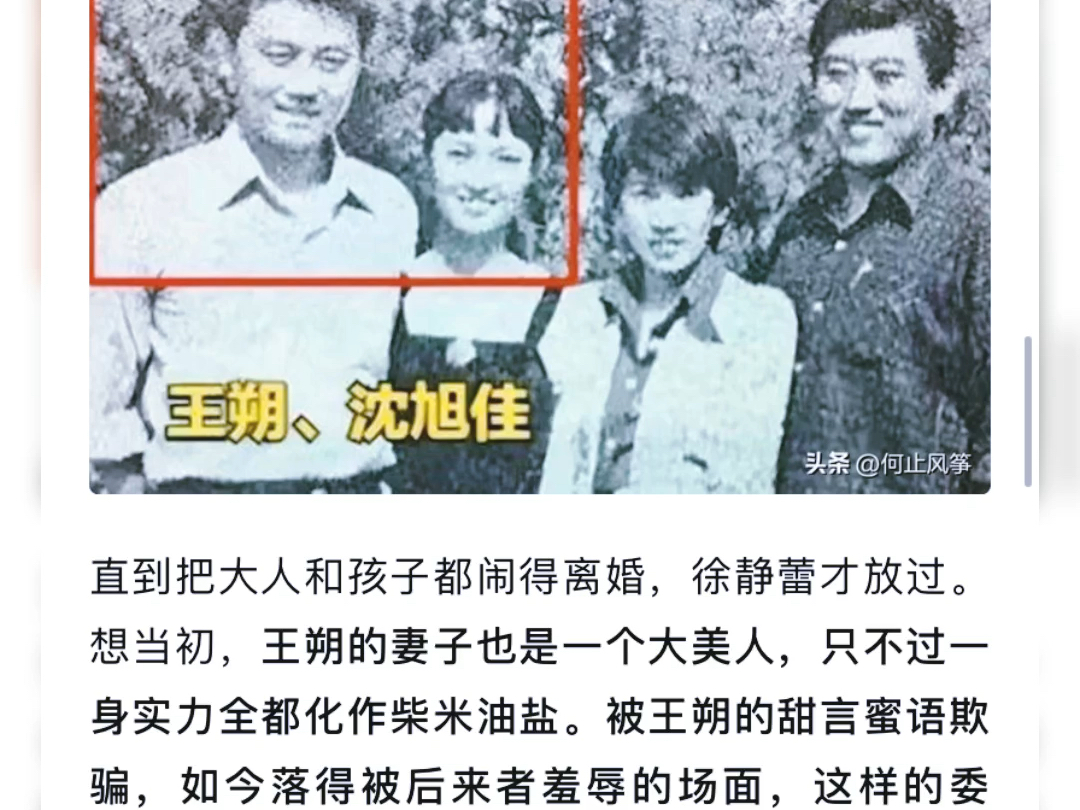 【王朔沈旭佳】的爱情纠葛