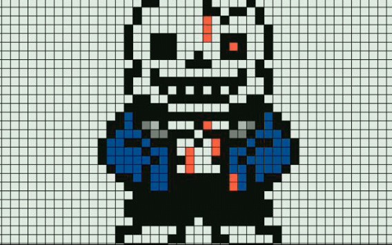 第一次画sans的gb炮有点紧张