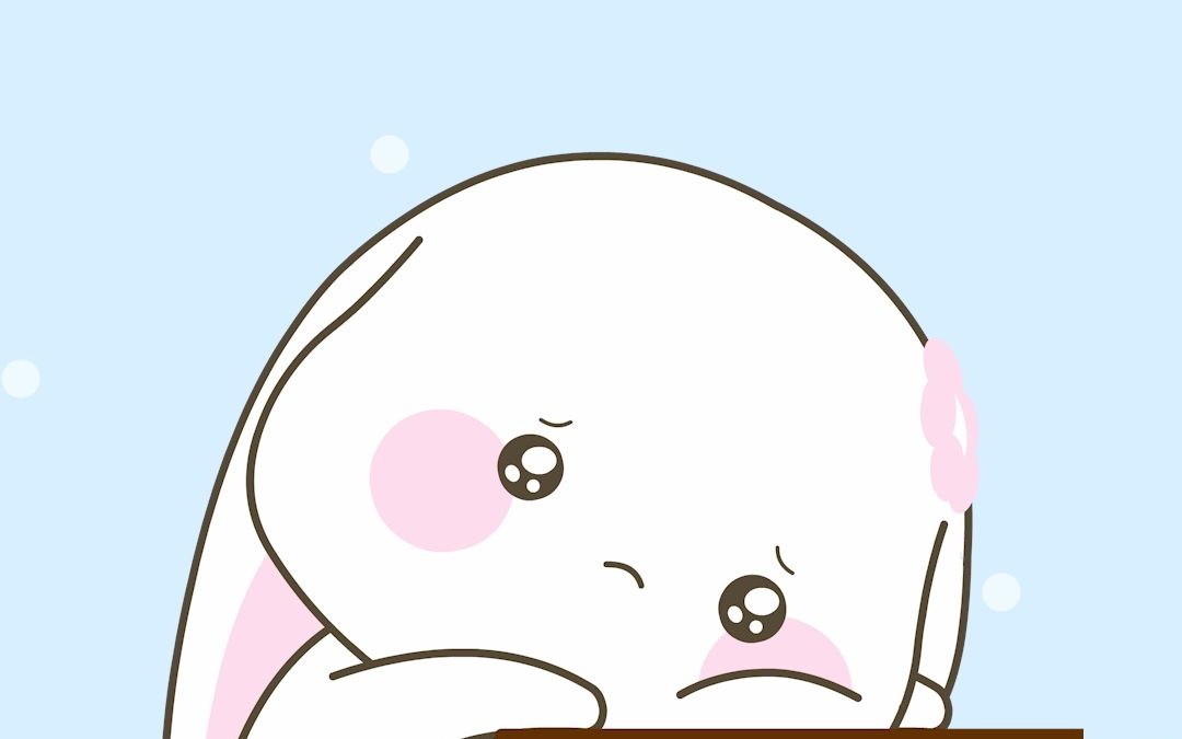 可爱兔兔甜兔酱和泥萌兔你在别人眼里一文不值却在我心里是个宝