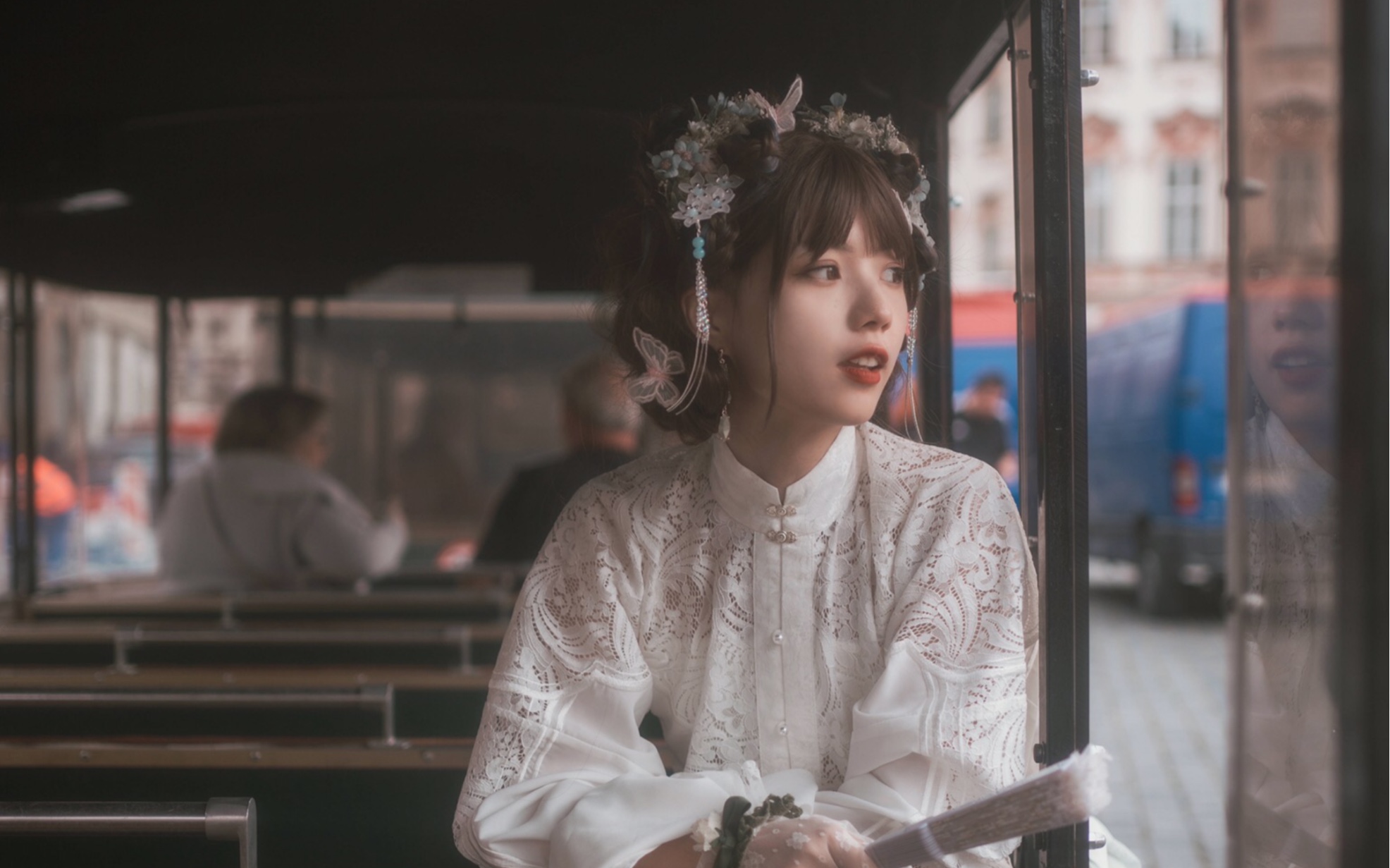 党妹小豆蔻当中国汉服遇到欧洲洛丽塔06