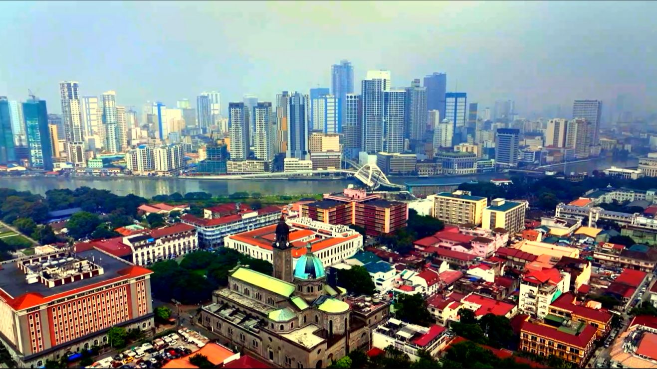 【4k 60fps】菲律宾首都马尼拉航拍(2023)
