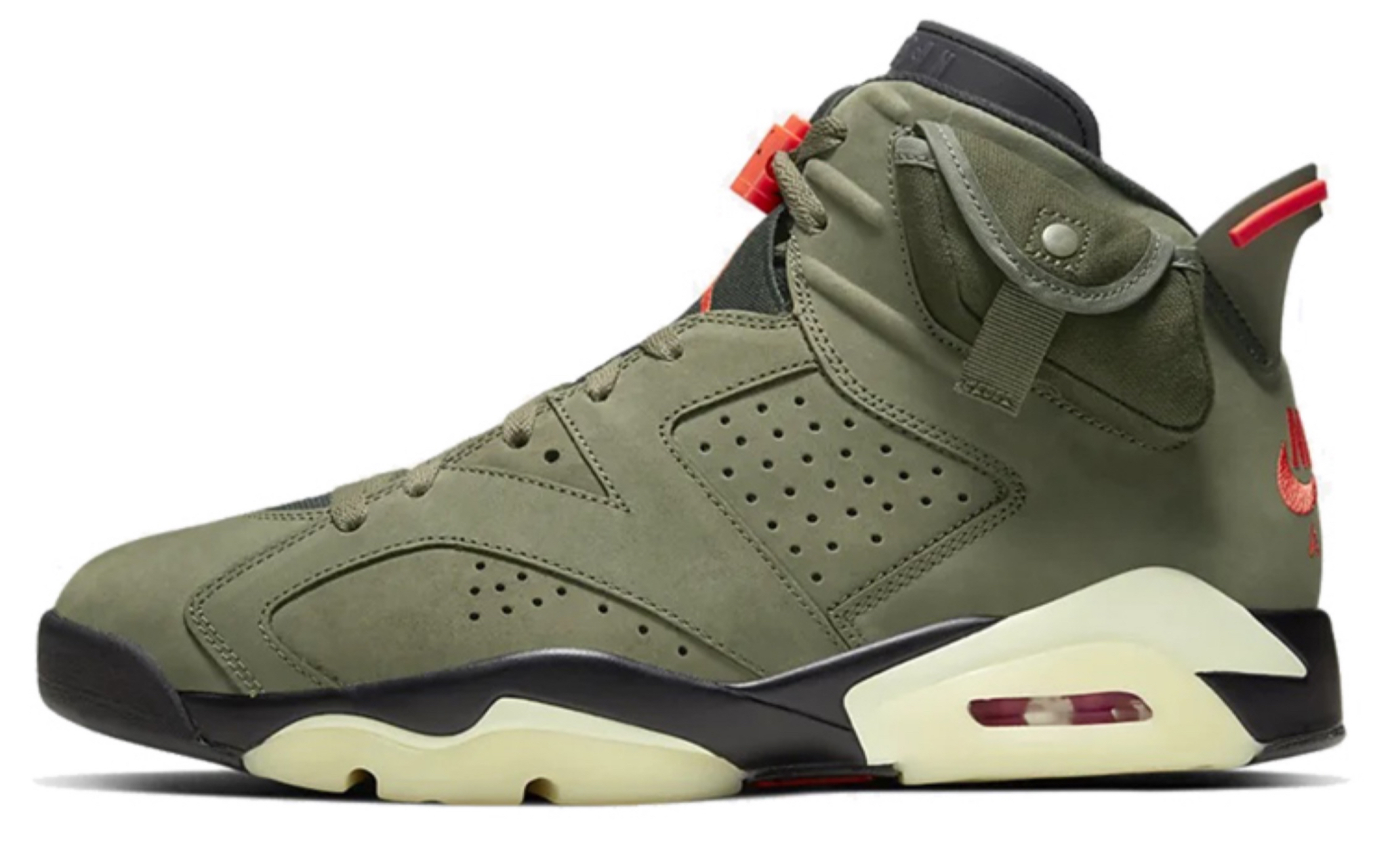 【球鞋开箱】travis scott x air jordan 6 橄榄绿_哔哩哔哩_bilibili