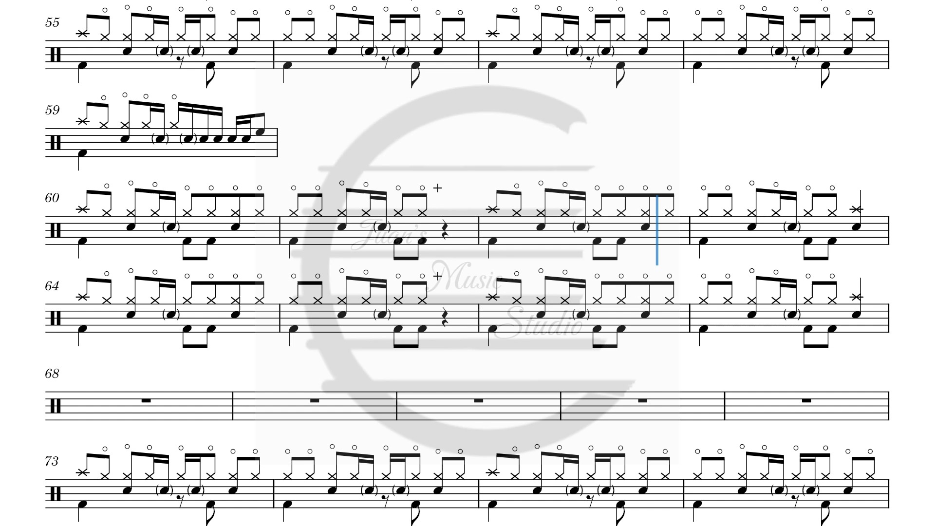 faint linkin park架子鼓谱动态鼓谱林肯公园