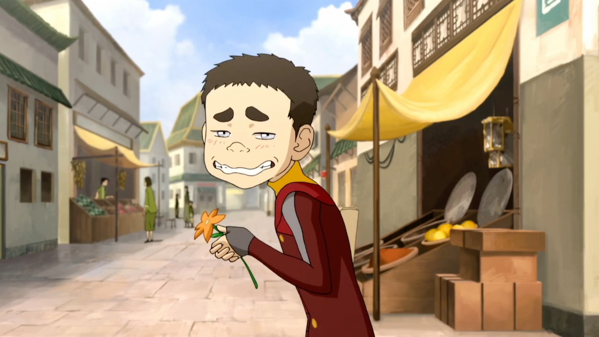 降世神通科拉传奇,丹增家的小只米罗对卖花花的小女孩有好感(小女孩