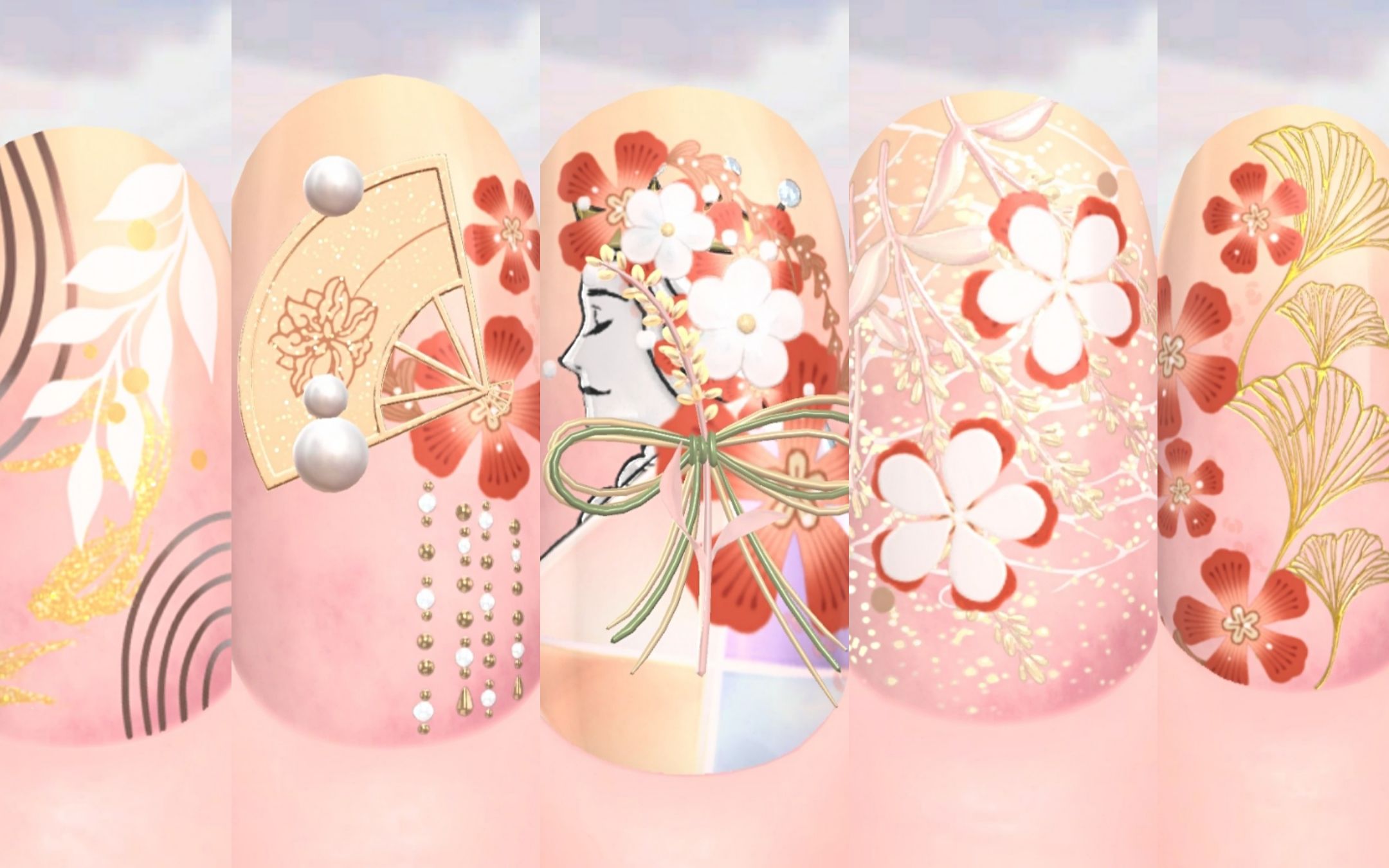 【闪耀暖暖/美甲投稿】江畔花火:一起去看花火大会呀