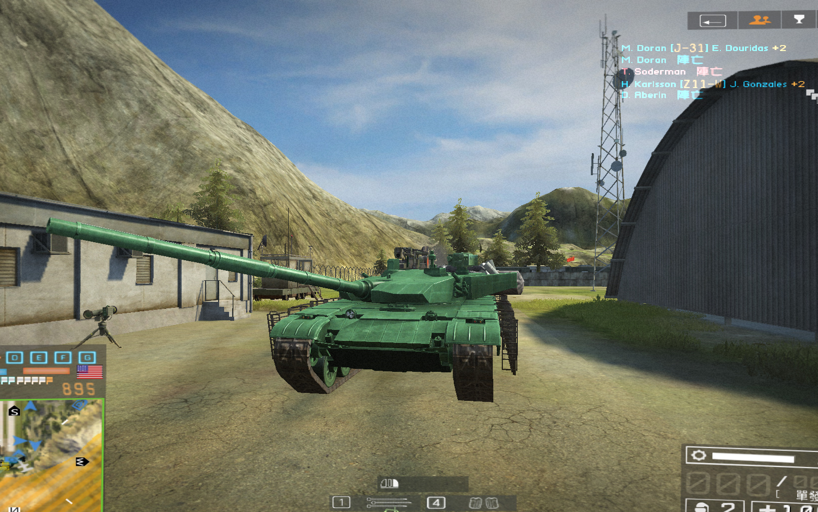 战地2cur99式坦克mbt配上钢铁洪流进行曲