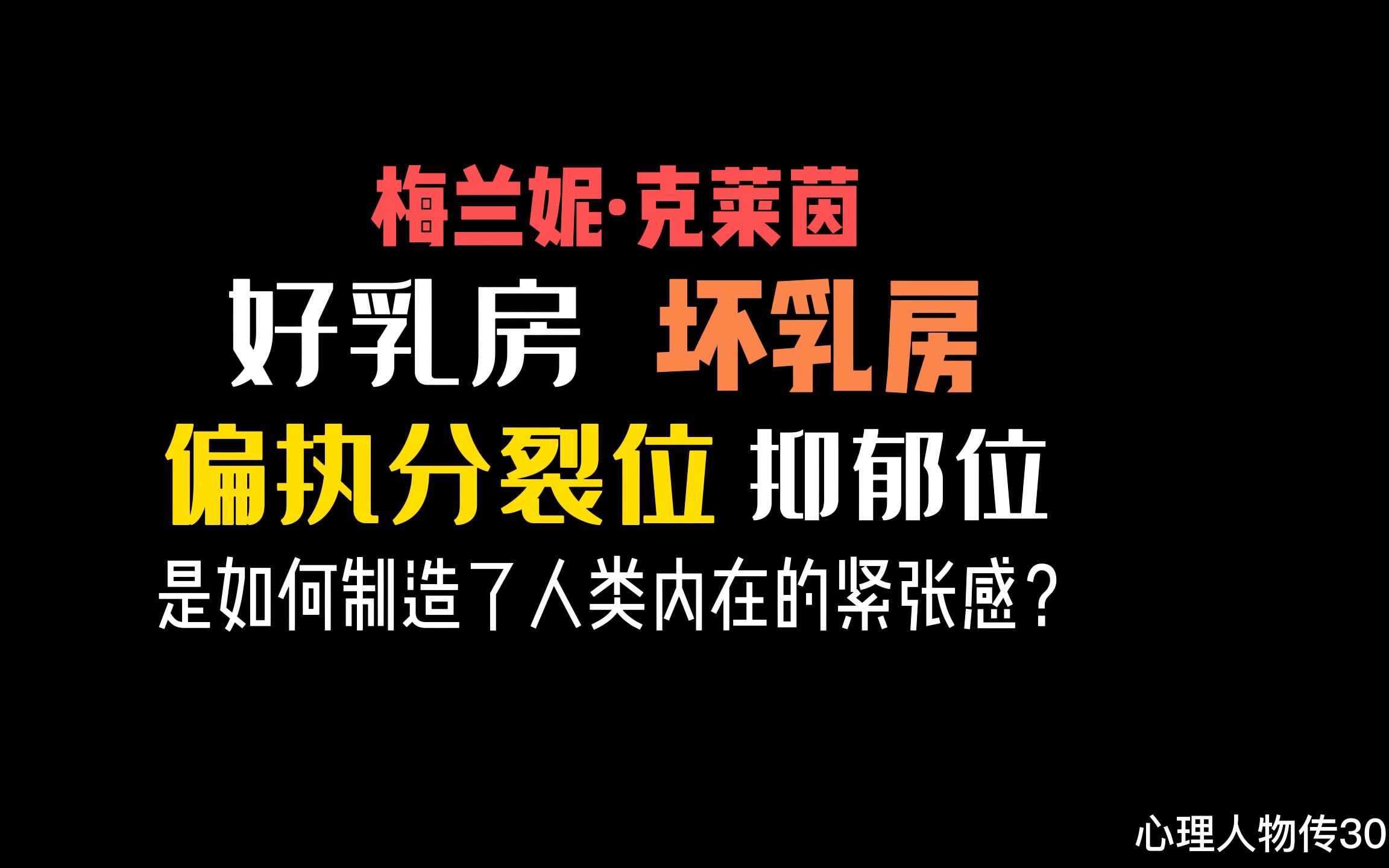 又一个把自己孩子玩坏,但却影响巨大的心理学家.克莱茵哔哩哔哩bilibili