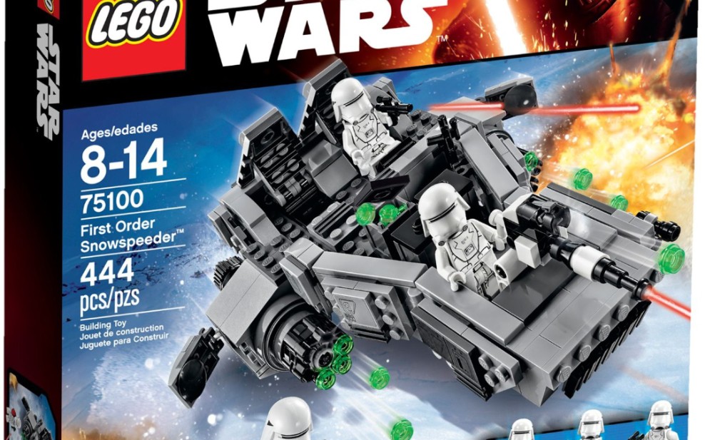 乐高星球大战75100第一秩序雪地飞车速组评测