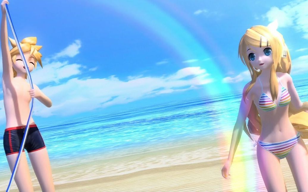 【ft ps4 1080p60fps】花火 [镜音レン 明星度假