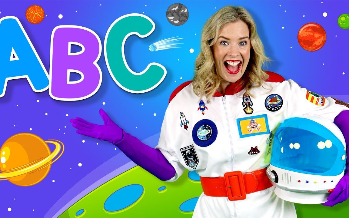 英语字母歌,太空主题!磨耳朵Alphabet Space  ABC Songs for Kids哔哩哔哩bilibili