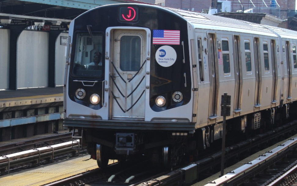【铁路摄影】2020/06/08 纽约地铁j/m/z线hewes st.站晚高峰定点观察