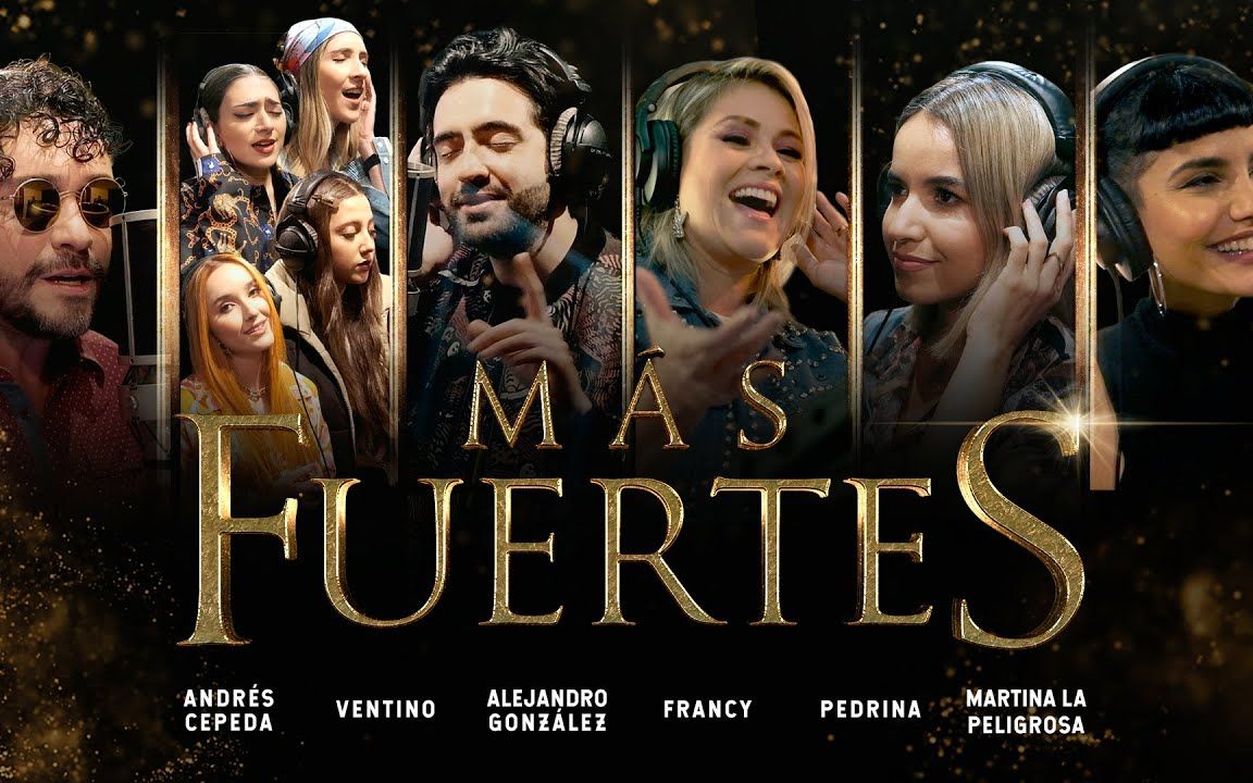 [图]西语｜Andrés, Ventino, Alejandro, Francy, Pedrina, Martina 新单 Más Fuertes 官方录影带首映！