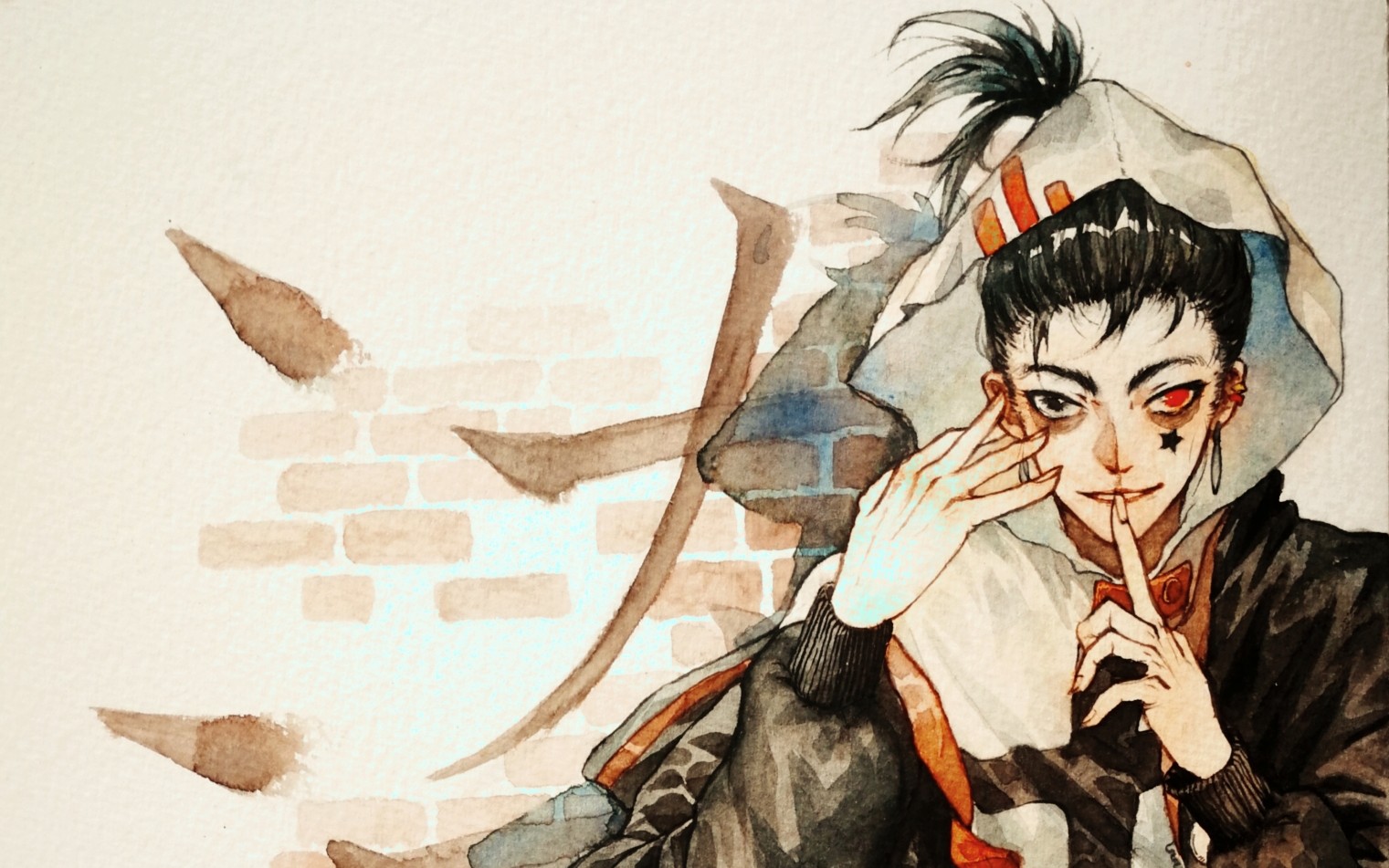 【水彩】刺客伍六七-私服七_哔哩哔哩_bilibili