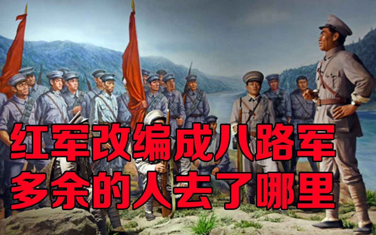 红军共有8万人,4.5万人改编成八路军,还有3.5万人呢哔哩哔哩bilibili