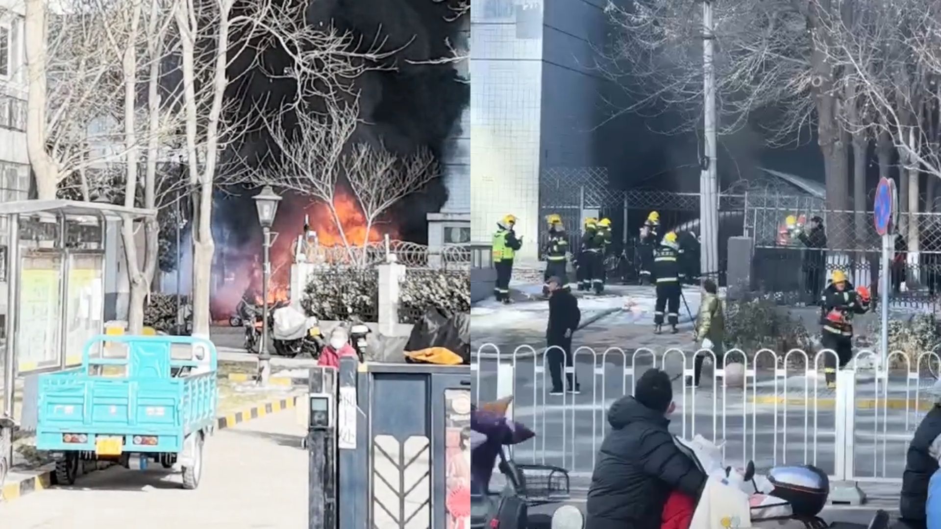 网传北京一小区起火,疑电动车电池自燃,伴持续电池爆炸声哔哩哔哩bilibili