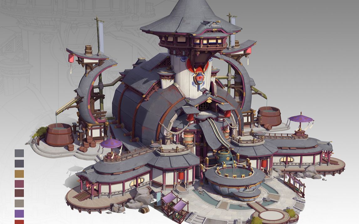 3dmax场景建模详细教程------古典大气国风酒楼