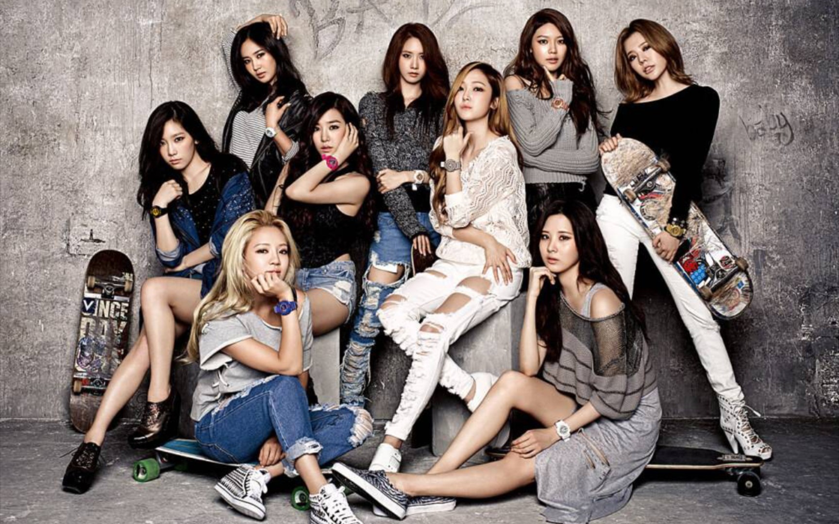 少女时代 满屏的长腿美女