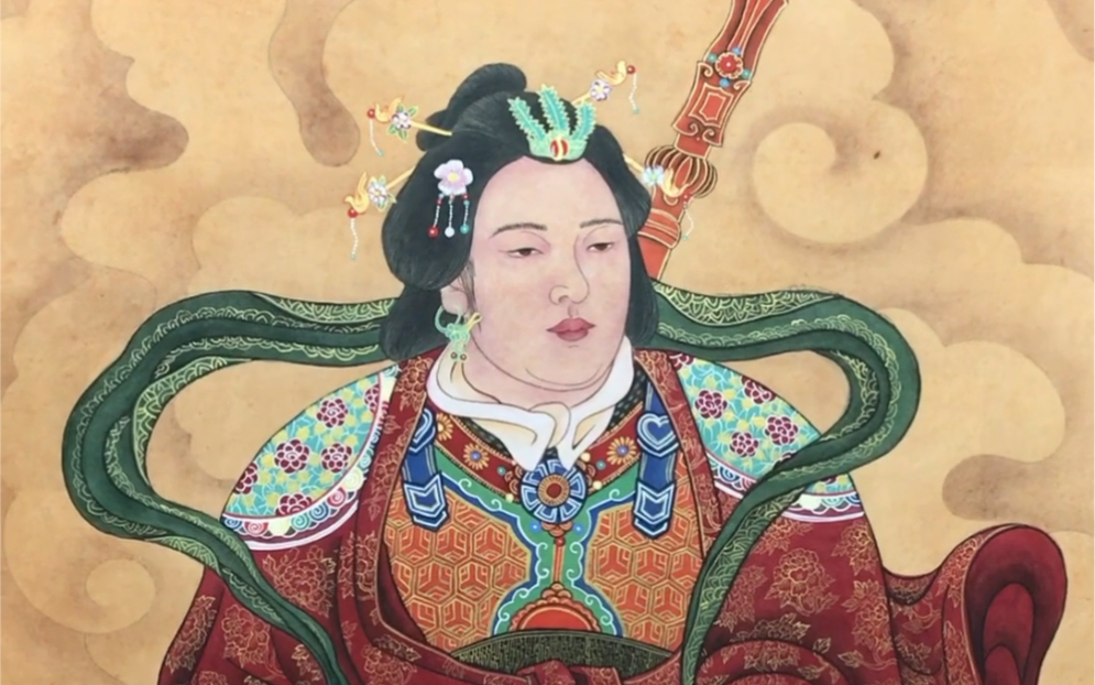 原创《樊梨花元帅像》