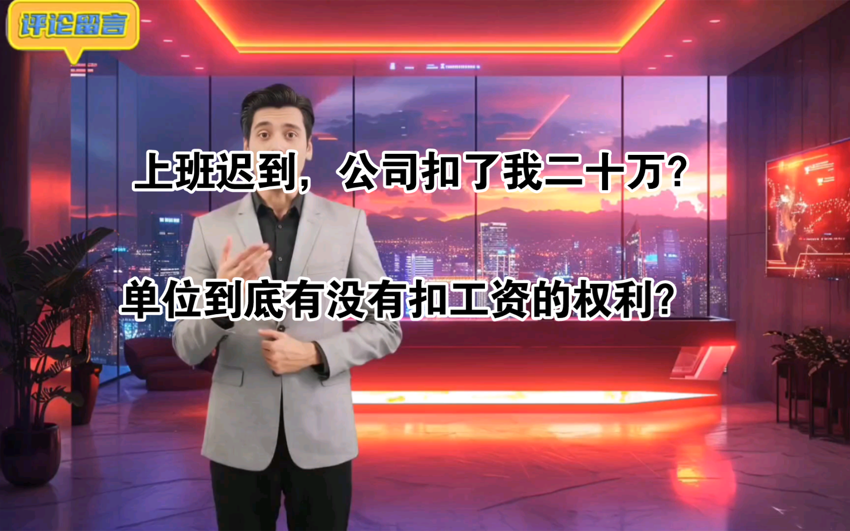 上班迟到,公司扣了我二十万?单位到底能不能扣工资?丨北京毕笑儒律师哔哩哔哩bilibili