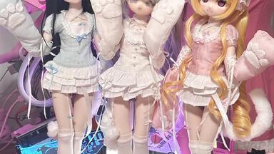 imomodoll 1/4 大胸 咪咪兔2.0 MJD ドールボディ半白肌 bjd开