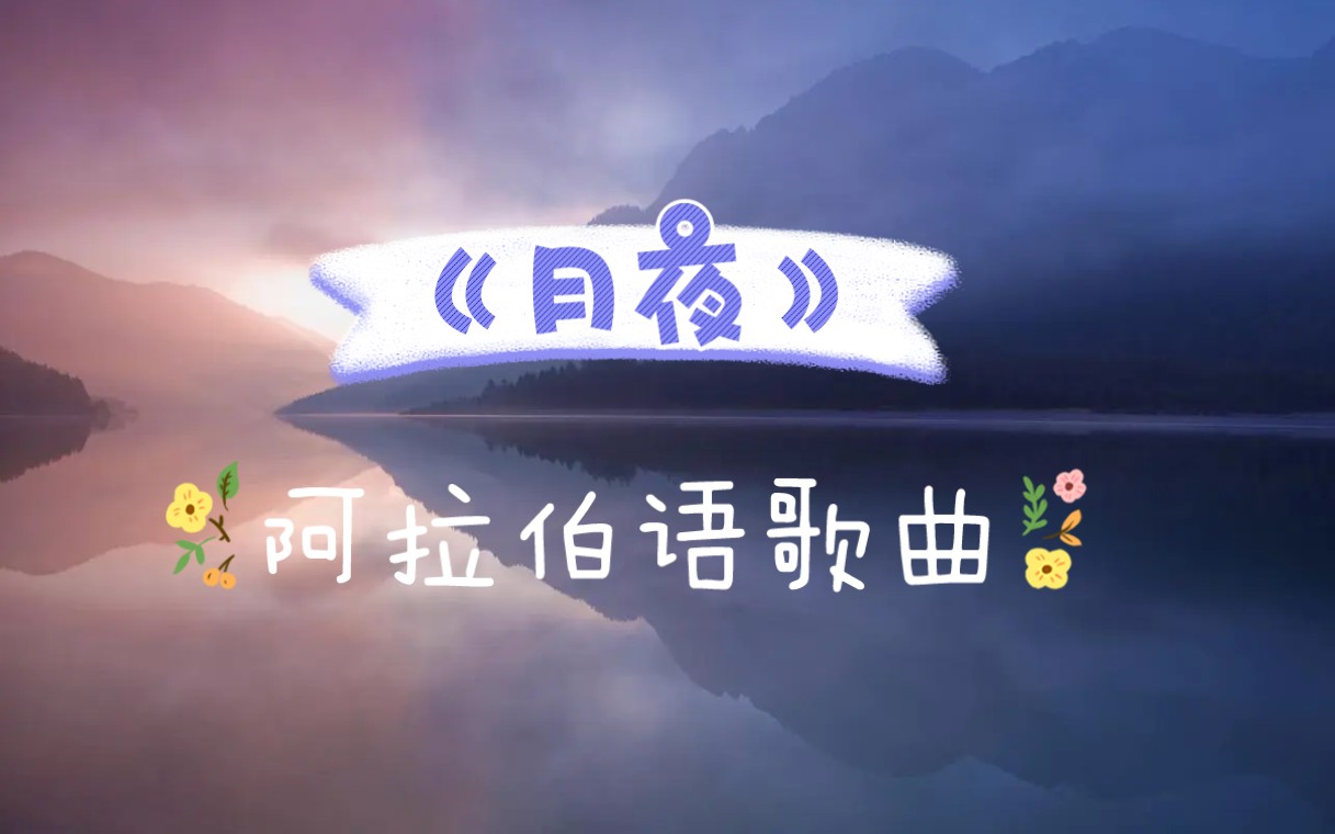 【阿拉伯语歌曲】《月夜》,新视频来啦,快来看~~~~哔哩哔哩bilibili